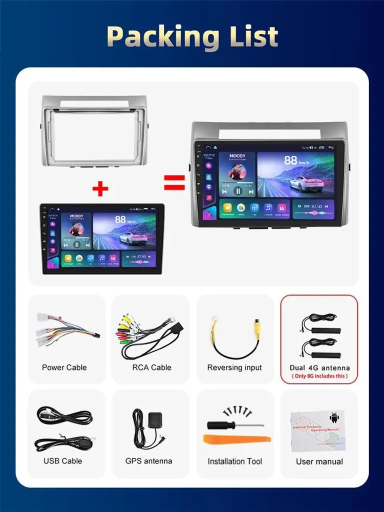 Autoradio Android Toyota Corolla : Remplacez votre Poste d'Origine 2-DIN