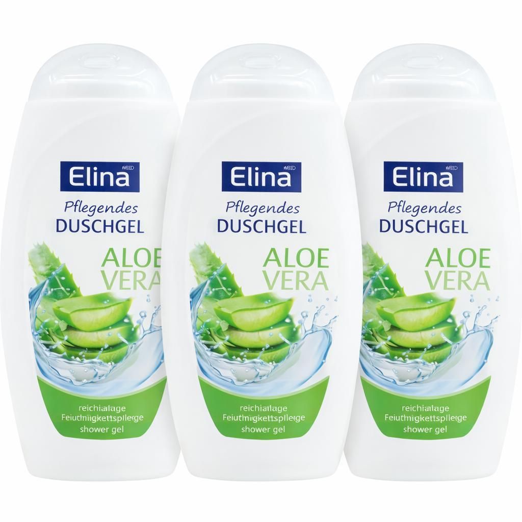 Elina MED Pflegendes Duschgel Aloe Vera – 3er Pack Produktbild 