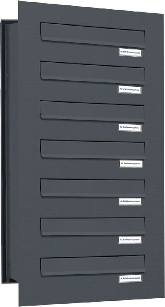 7er Briefkastenanlage für Mauerdurchwurf RAL 7016 Anthrazit Produktbild 