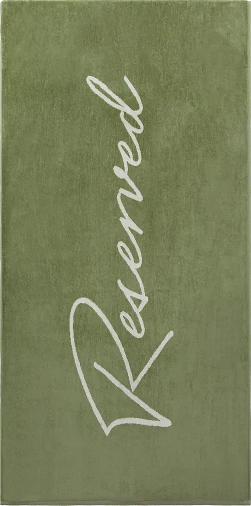 Serviette de Bain pour Piscine et Loisirs Vinga XD739 en Velours Vert