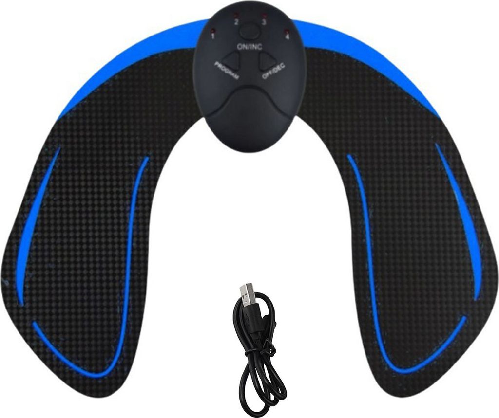 Po-Trainer mit 6 Modi, verstellbar, intelligenter Hüft- und Gesäßmuskeltrainer mit EMS-Muskelstimulator, Po-Trainingspflaster und Massagegerät,...