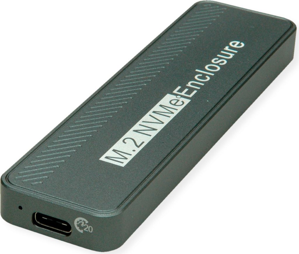 VALUE Externes SSD-Gehäuse, M.2, NVMe zu USB 3.2 Gen 2x2, Typ C