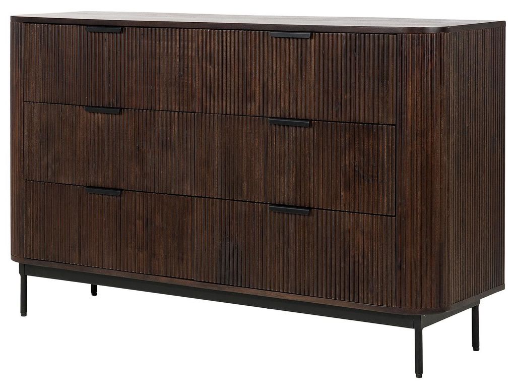 home24 Massives Sideboard - Akazie Dunkel