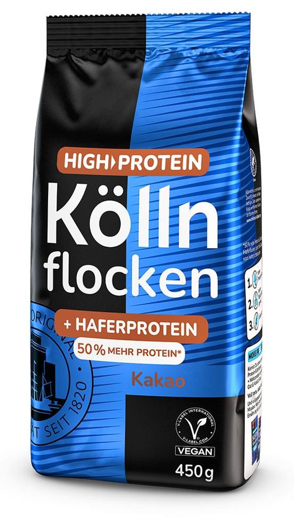 Kölln Vysokoproteínové vločky Kölln Cocoa, 450g Obrázok produktu 