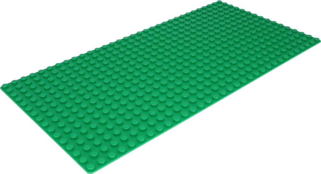 3x płytka podstawowa LEGO 16x32, zielona Zdjęcie produktu 