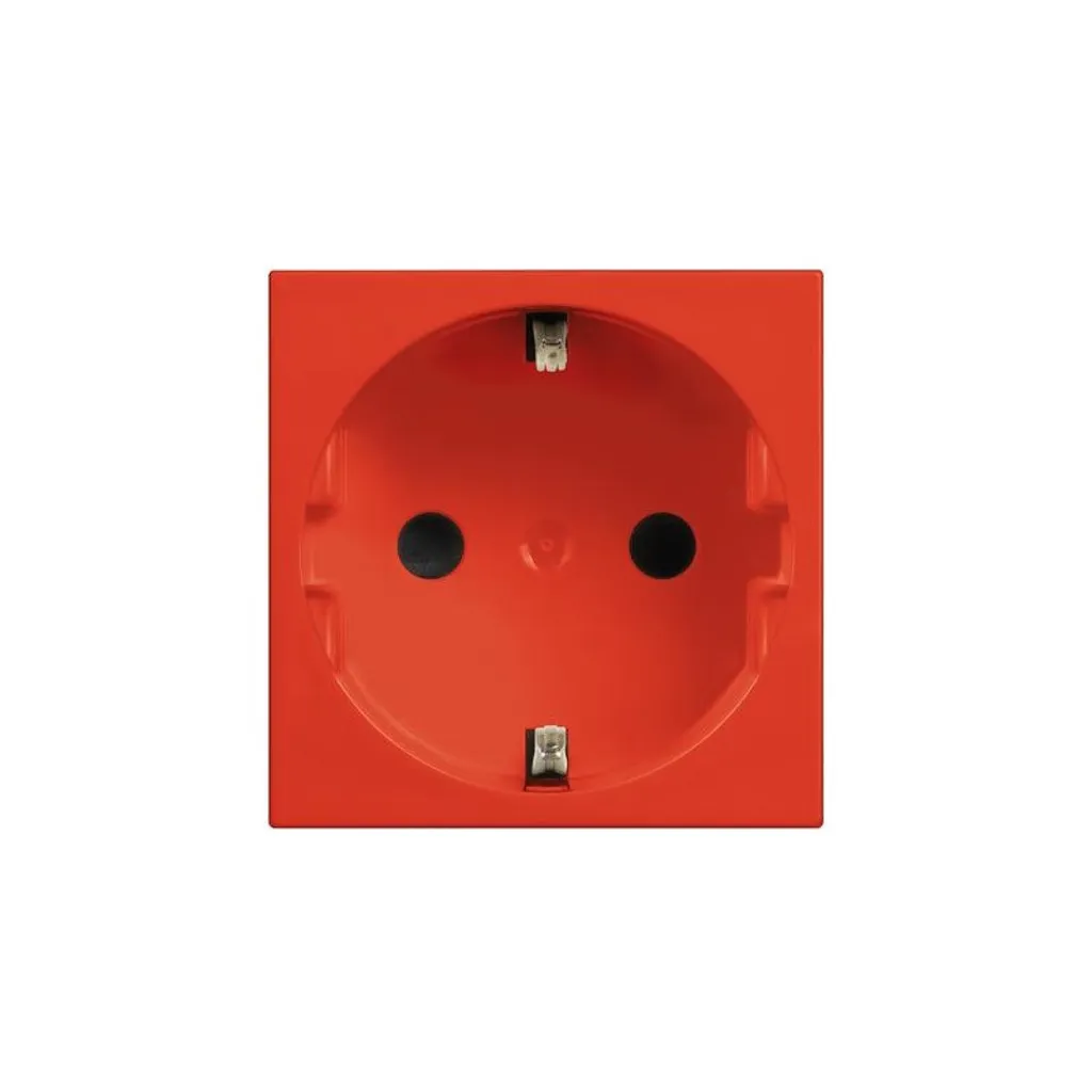 Prise Legrand Classia Shuko 2P+E 16A avec Protection Enfant - Rouge
