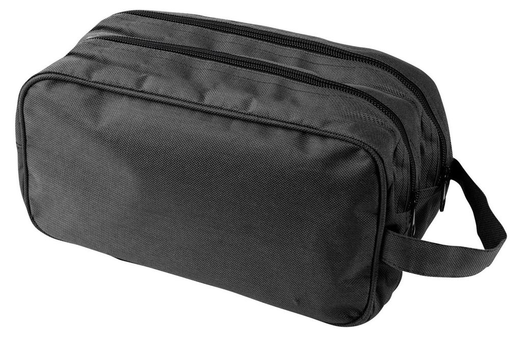 L-Merch - Kulturtasche, Weihnachten LT2187 (14,5 cm x 8,5 cm x 23,5 cm) (Schwarz)