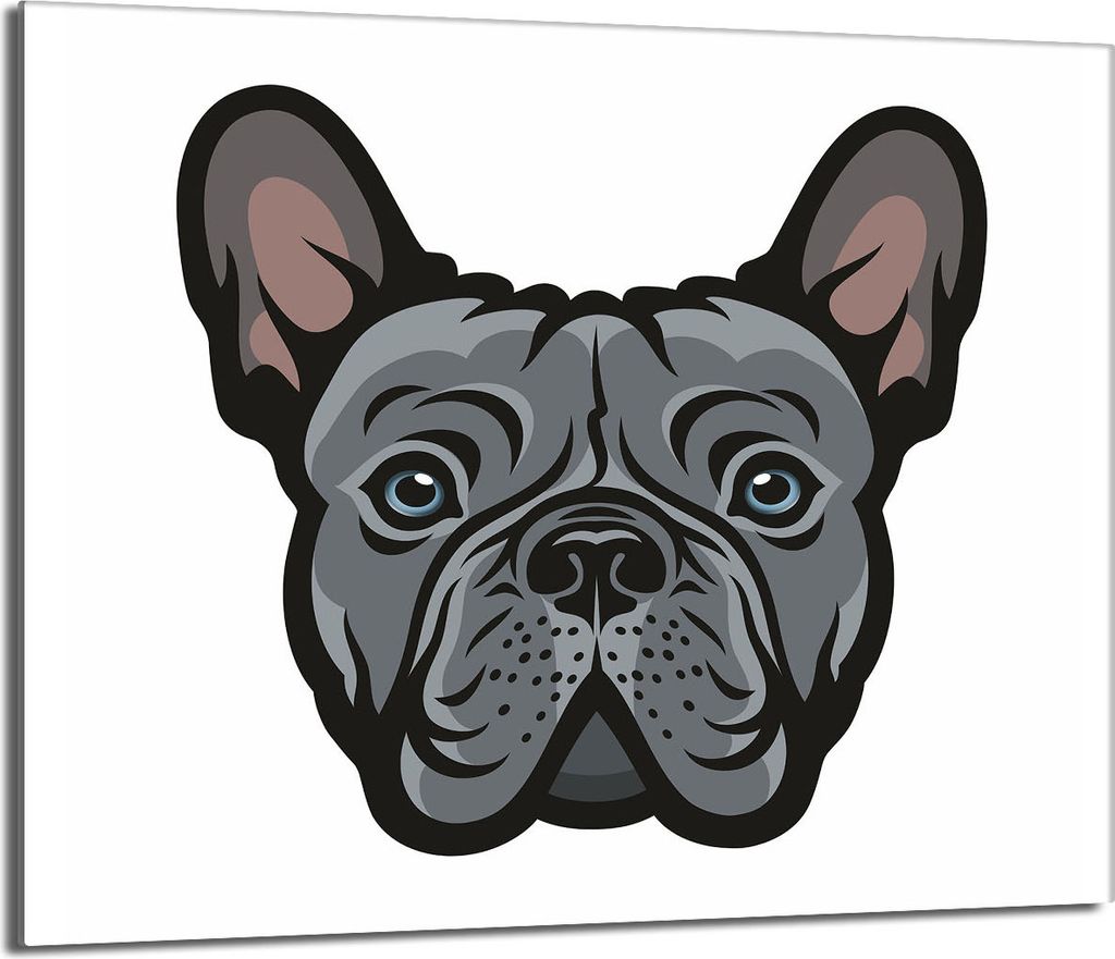 Glas-Herdplattenschutz 60x52 Hund