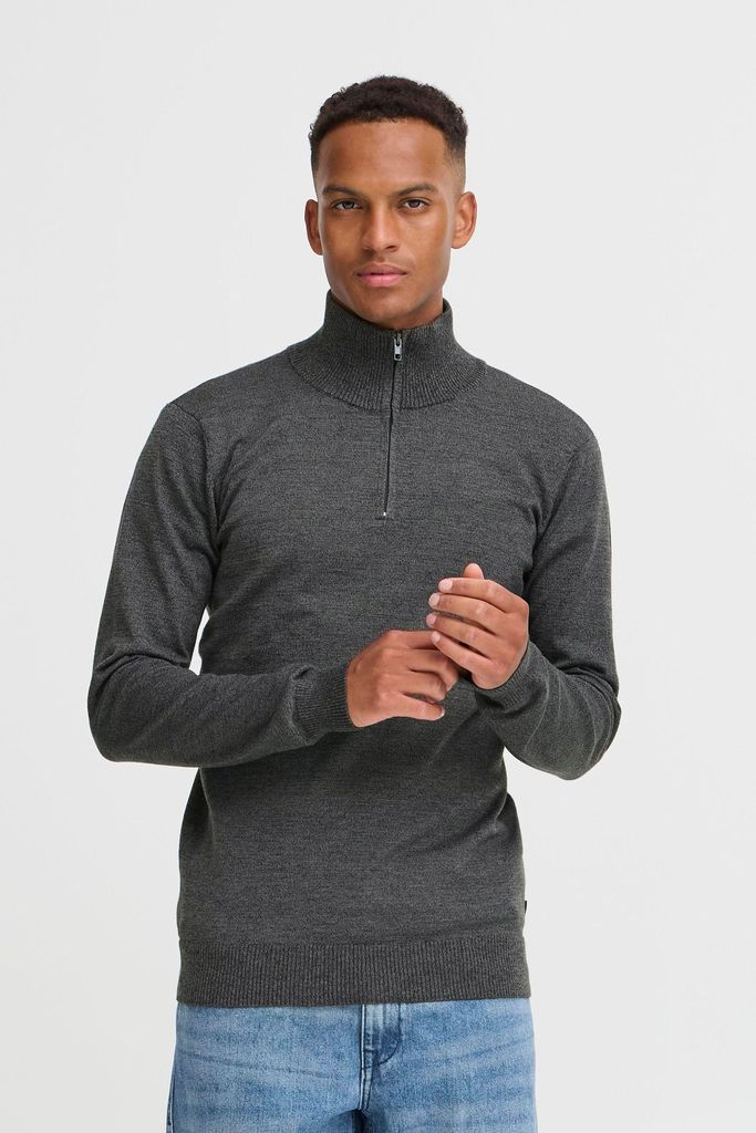 Blend BHCASSRI Herren Strickpullover Troyer Feinstrick Pullover regular fit