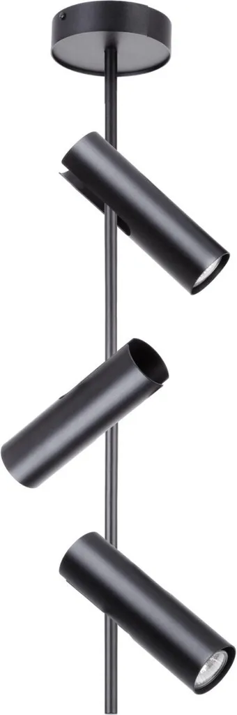 Luminaire de plafond noir 3 spots orientables 3xGU10 Sigma Leda moderne