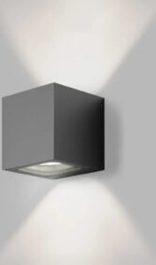 Applique extérieure LED TOMY anthracite 9W bidirectionnelle moderne