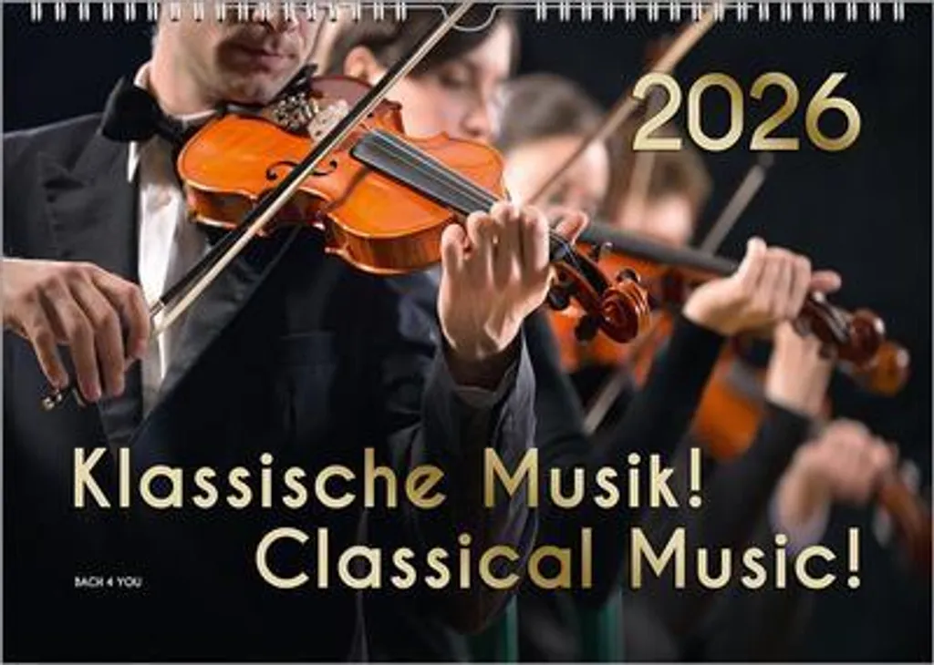 Calendrier Musique Classique 2026 Musical DIN A4 pour Mélomanes