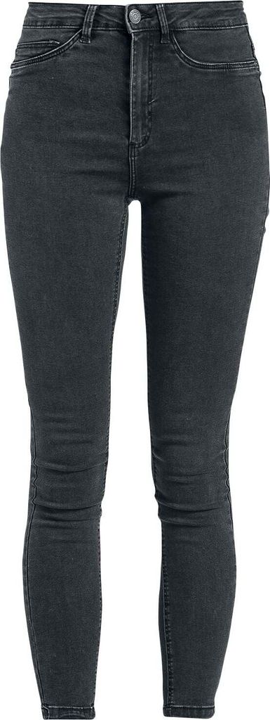 Noisy May Jeans Damen NMCallie HW Skinny Jeans dunkelgrau W34L30