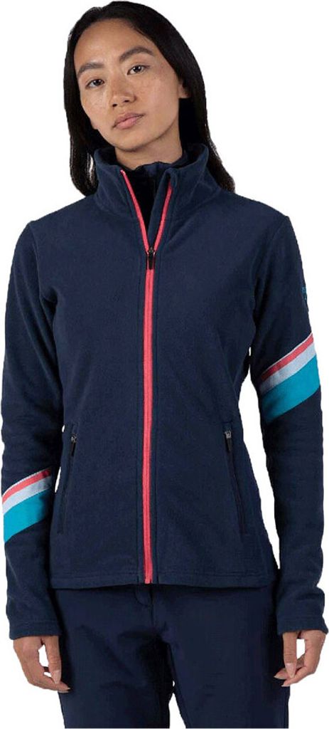 Rossignol Strawpile Fleece Mit Durchgehendem Reißverschluss Blau L Frau Blau L