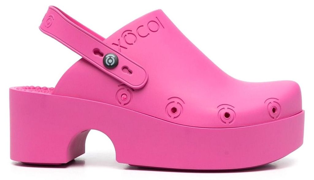 Xocoi Damen Plateau-Hausschuhe, pinke Sandalen 38