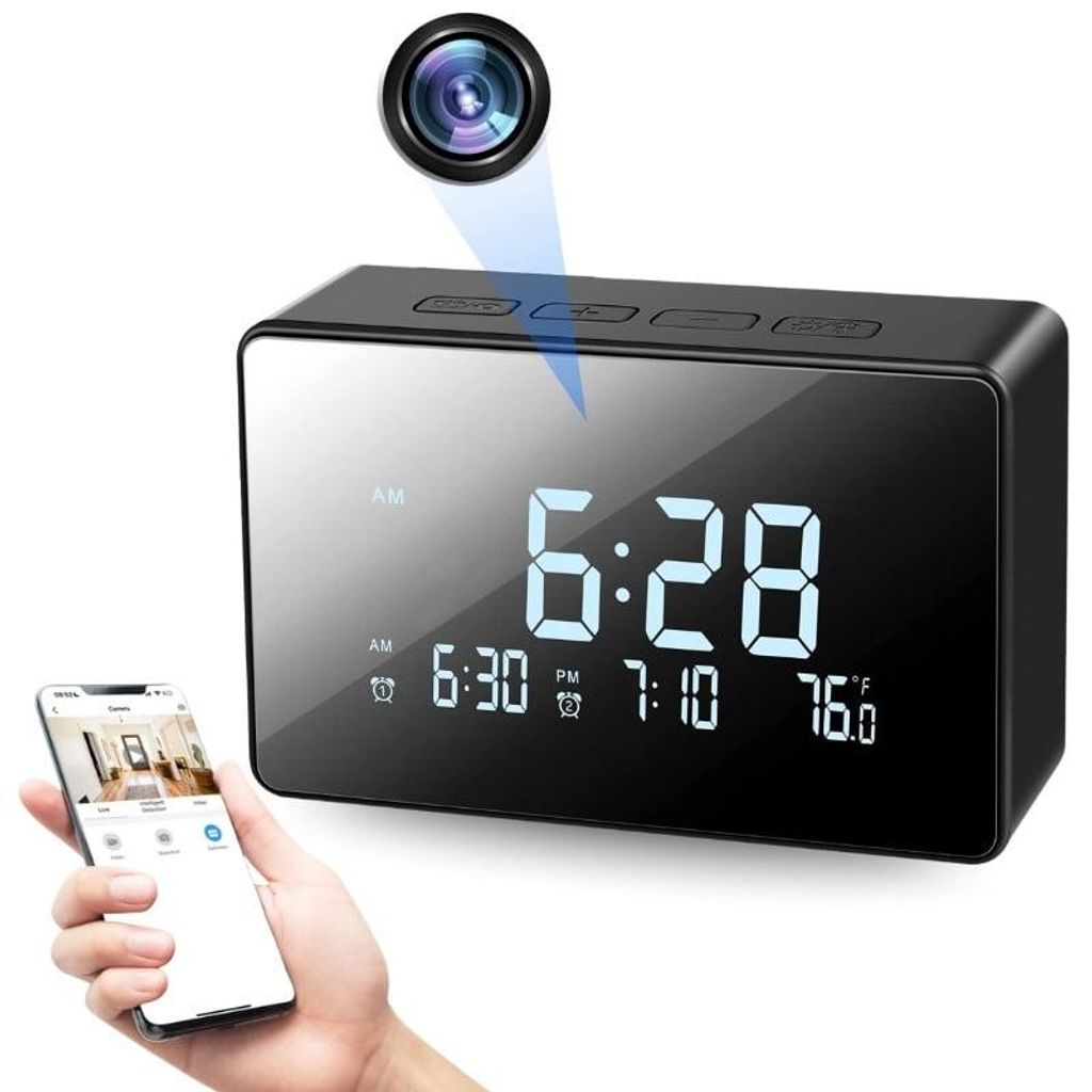 Mini-Kamera Uhr iUni IP61, Wi-Fi, Full HD, Nachtsicht, Produktbild 