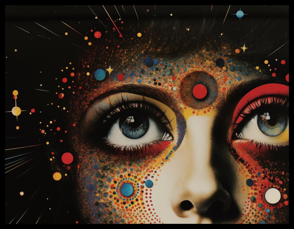 Plakat 65x50cm Selbstentstehende Galaxie