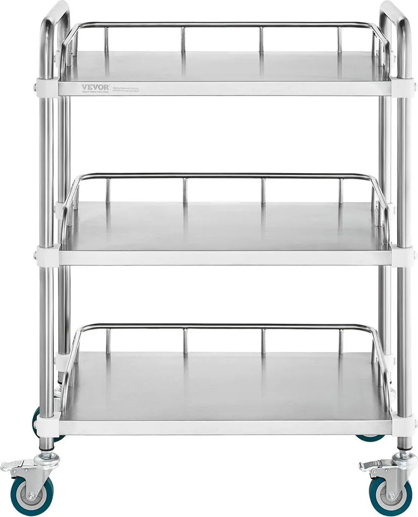 Chariot à roulettes polyvalent pour clinique et salon de coiffure
