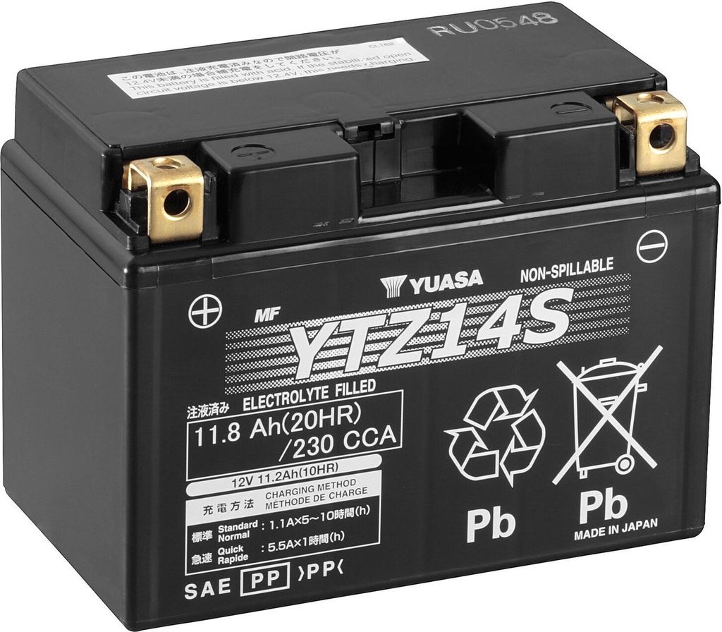 Batterie YUASA YTZ14S 11,8AH fermée Image du produit 
