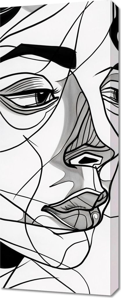 Bild 40x100cm Frauenportrait