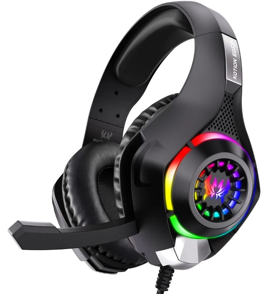 Casque Gamer Anti-Bruit Passif RGB Noir - Fini la Latence sur Console