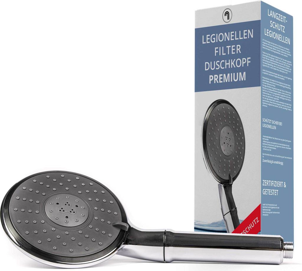 Legionellenfilter Duschkopf Safety Chrom Premium