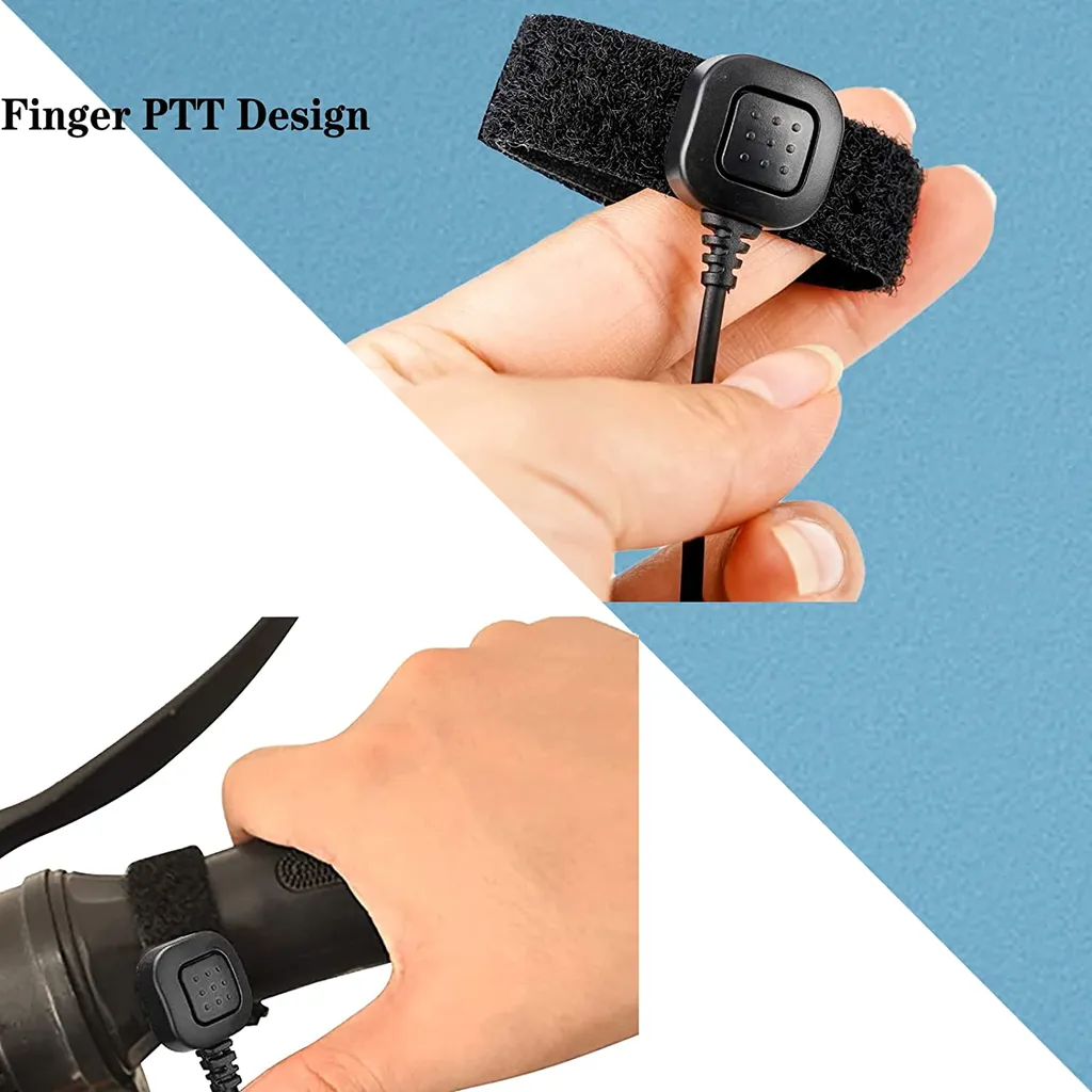 Microfono Retevis a Gola per Viaggi e Outdoor - RT24 RB85 RT5R - 6