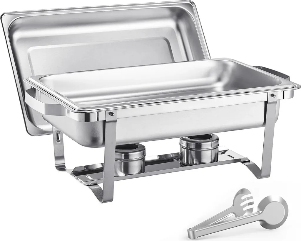 Chafing Dish Design Peu Encombrant Argent Inox Professionnel Lot 4