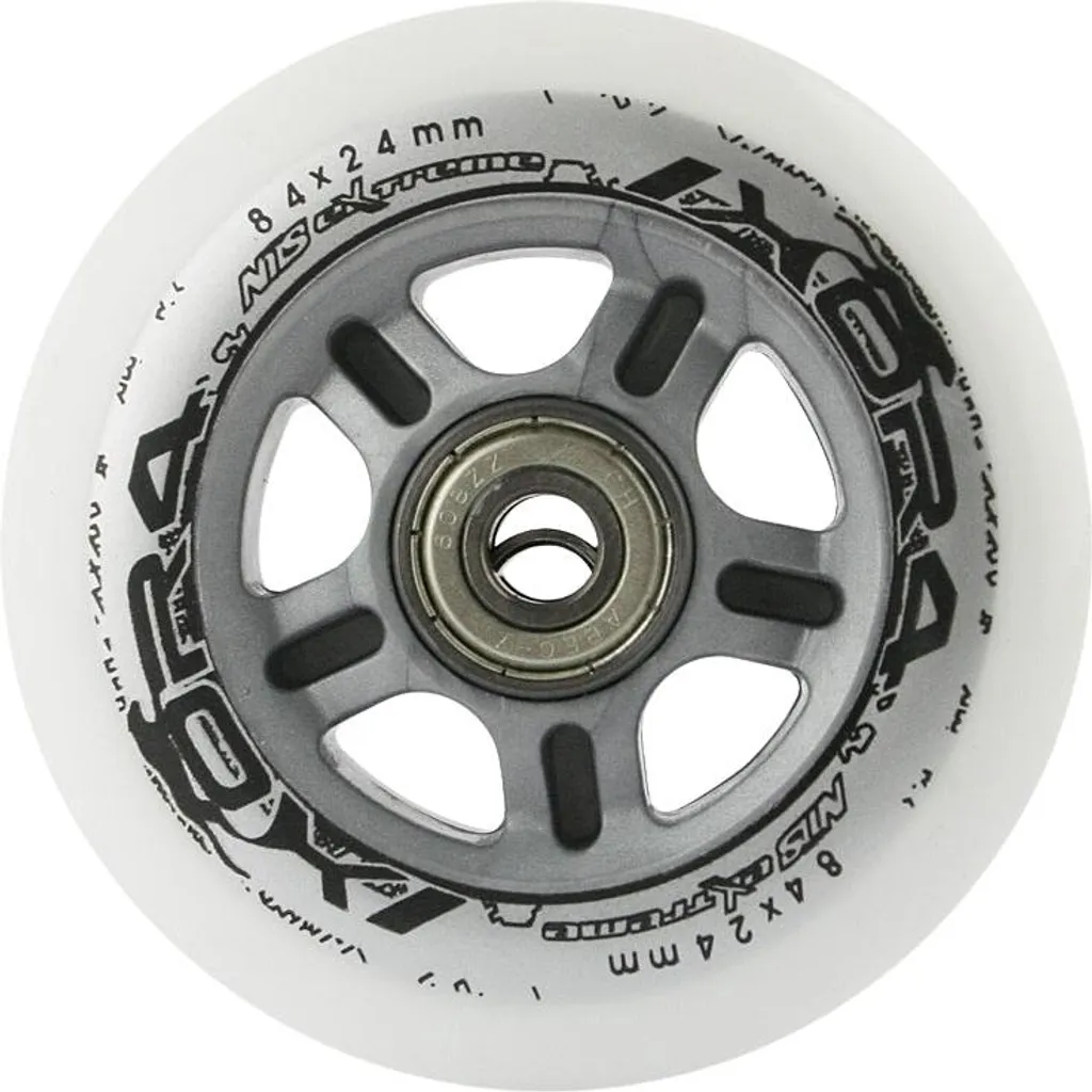 Roues Blanches en Polyuréthane 84x24mm 82A avec Roulements ABEC-9 - 3