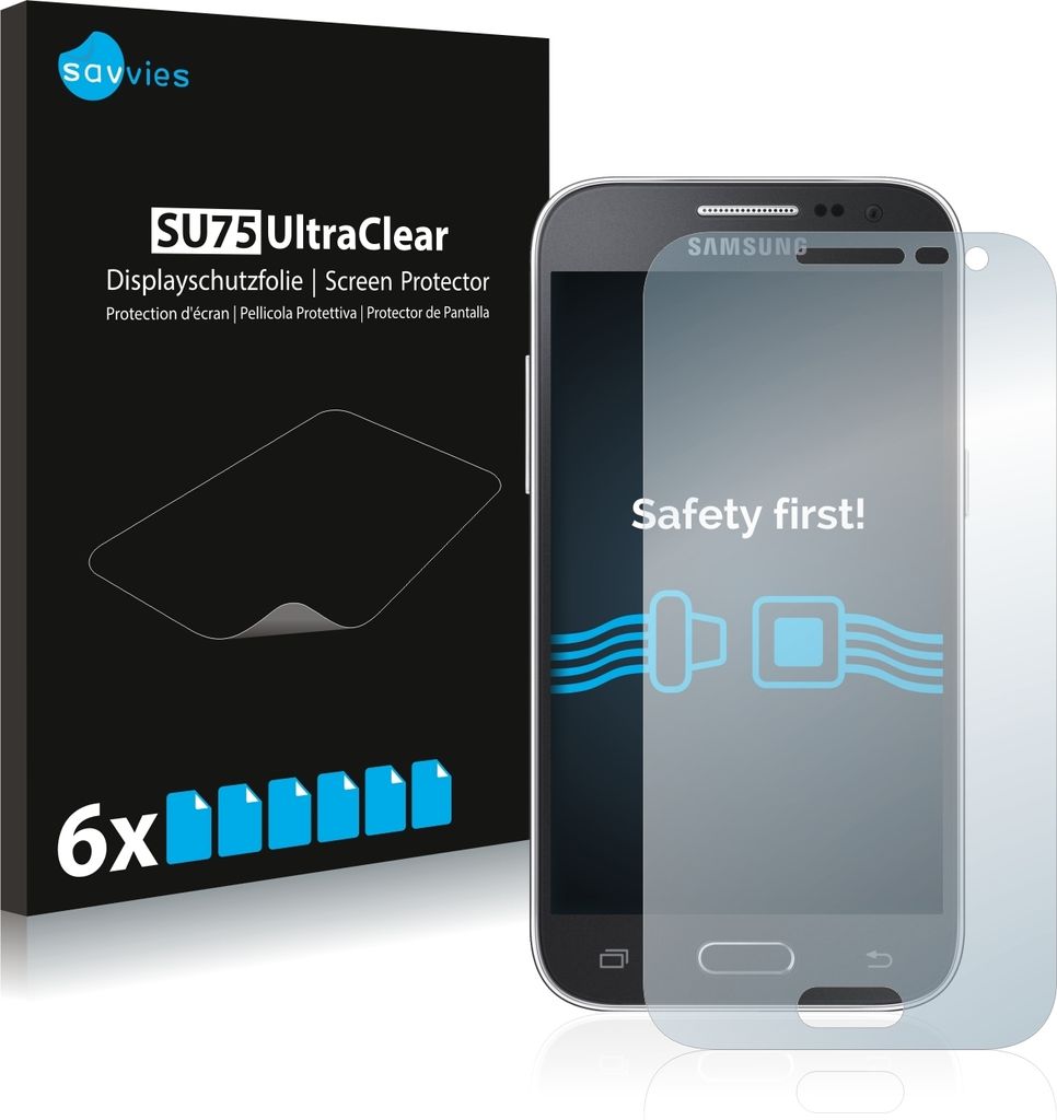 6x Für Samsung Galaxy Core Prime G360 Schutzfolie Savvies Displayschutz Display Schutz Folie Klar Transparent