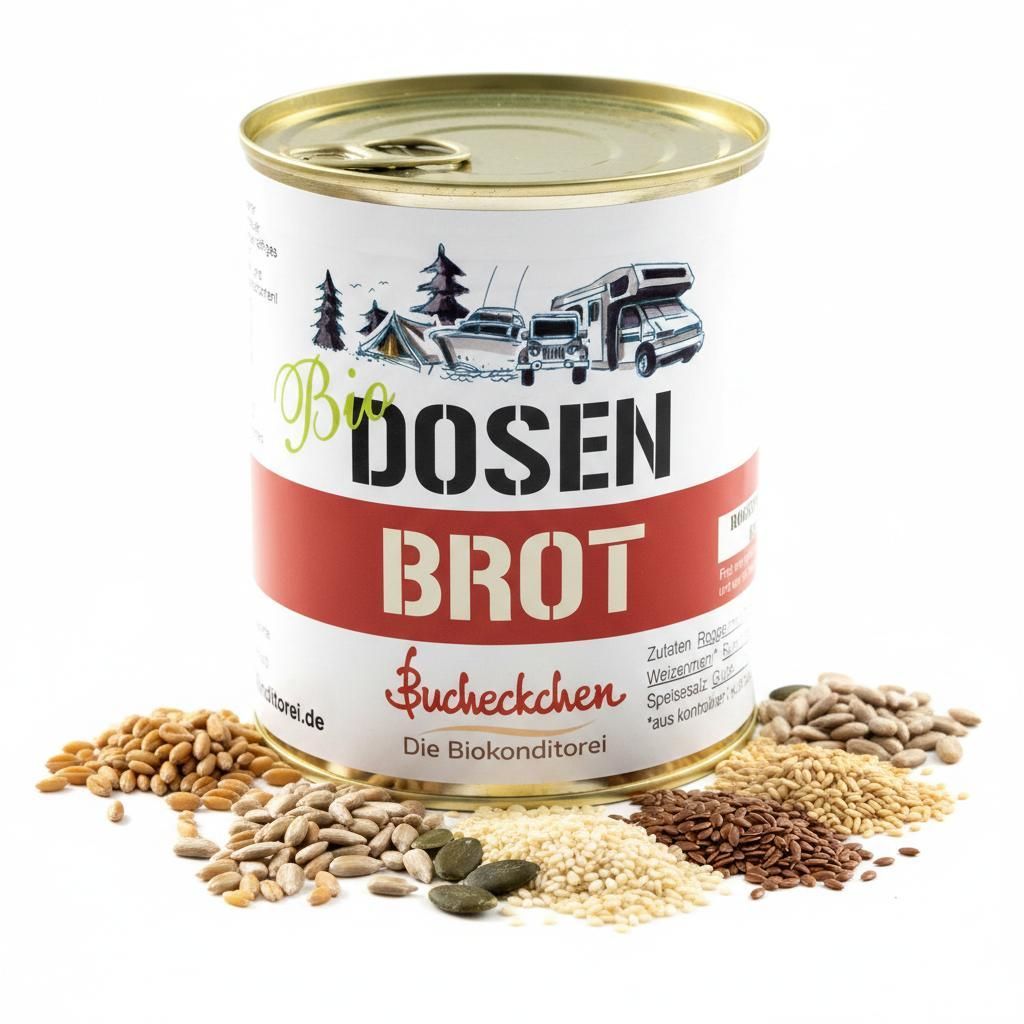 Dosenbrot Siebenkornbrot 6x400g Vegan 5 Jahre haltbar Produktbild 