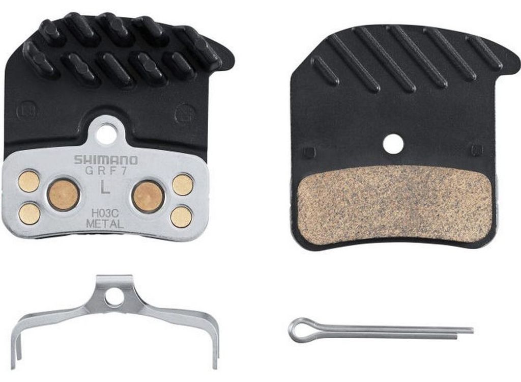 Shimano H03C 4-Kolben-Scheibenbremsbeläge mit Kühlkörper Produktbild 
