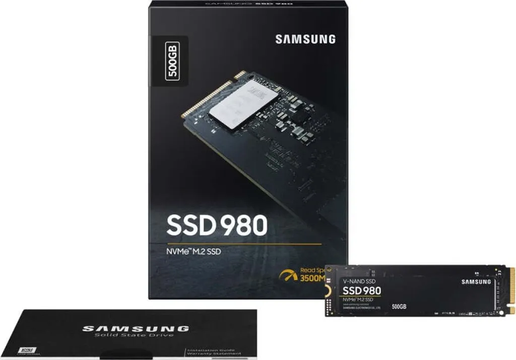 Disque SSD Interne 500 Go Samsung 980 NVMe M.2 pour PC fixe et portable