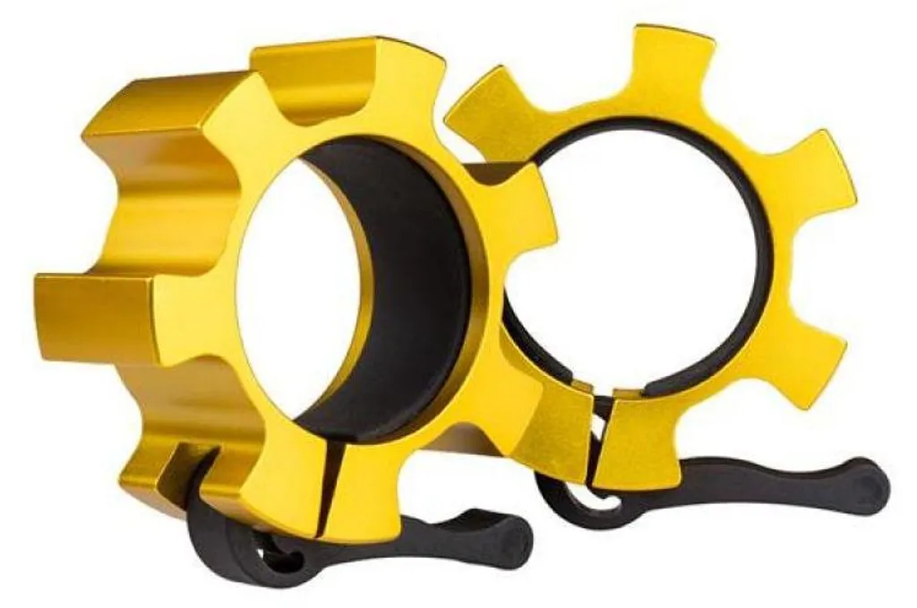 Fermeture pour haltères HMS PP12534 robuste et bague de blocage dorée