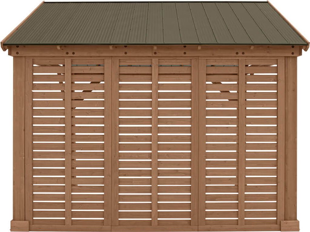 Westmann Seitenwand für Holz Pavillon Yukon 14x12 braun