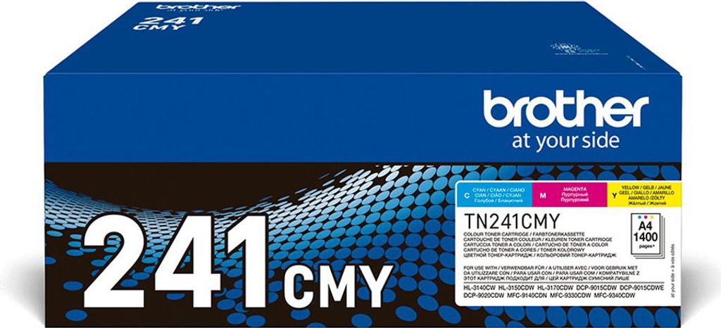 Brother TN241CMY - confezione da 3 - giallo, ciano, magenta Immagine del prodotto 