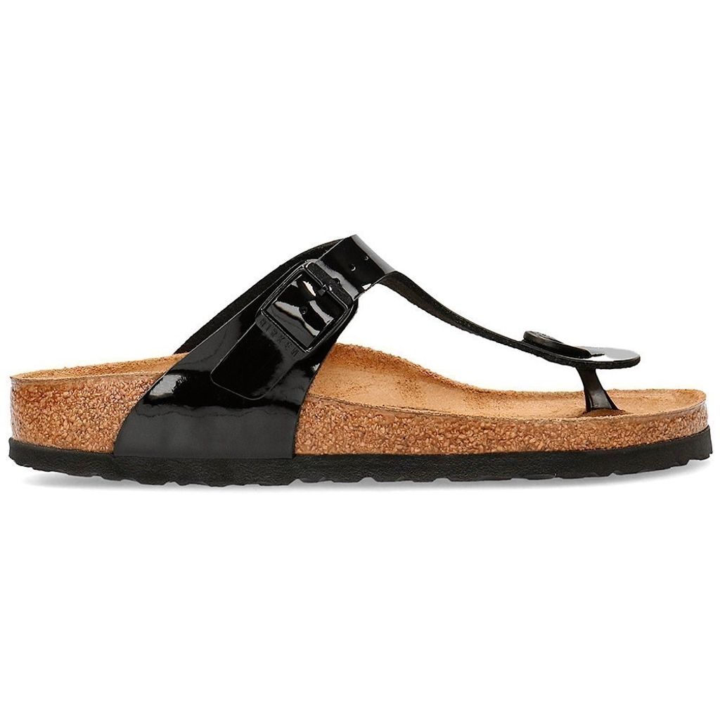 Birkenstock Gizeh Black Patent - Damen Hausschuhe - 43663