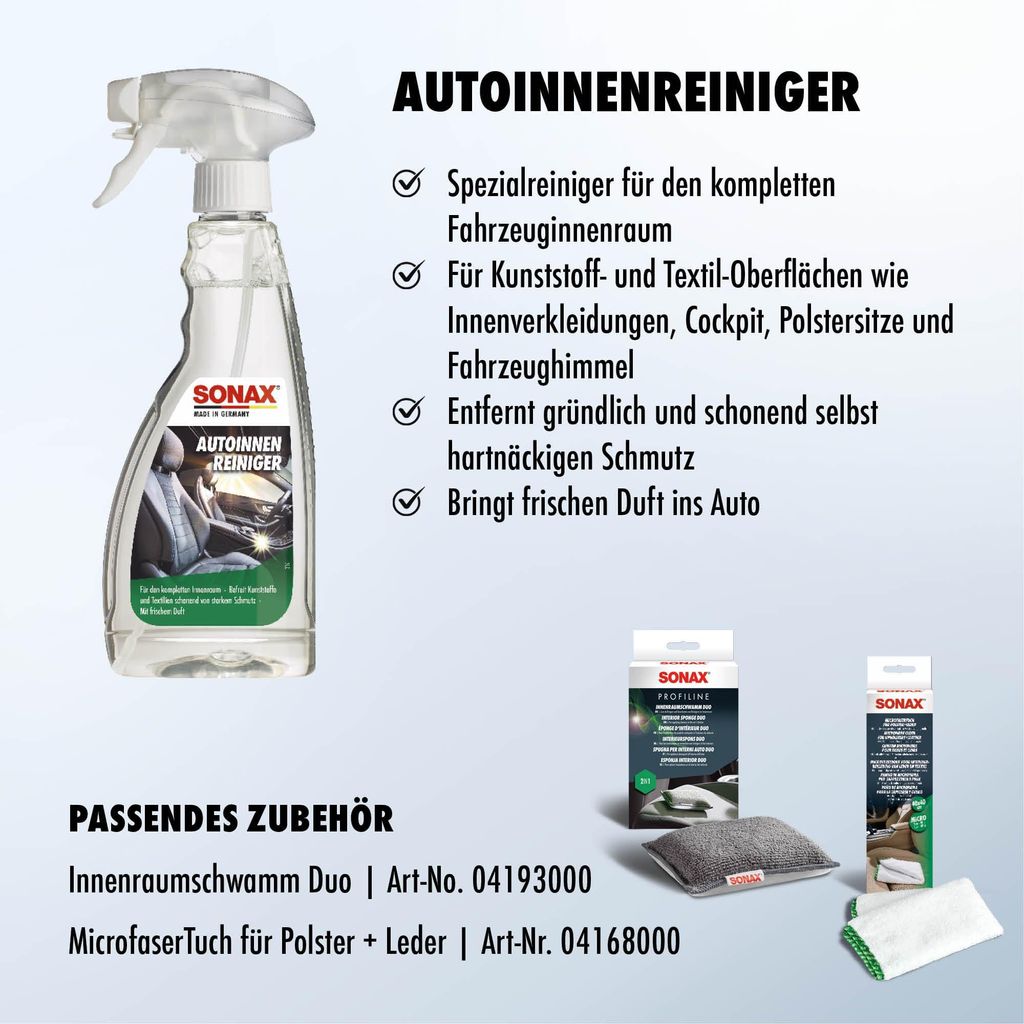 Sonax AutoInnenReiniger 500 Milliliter Sprühflasche Reifen