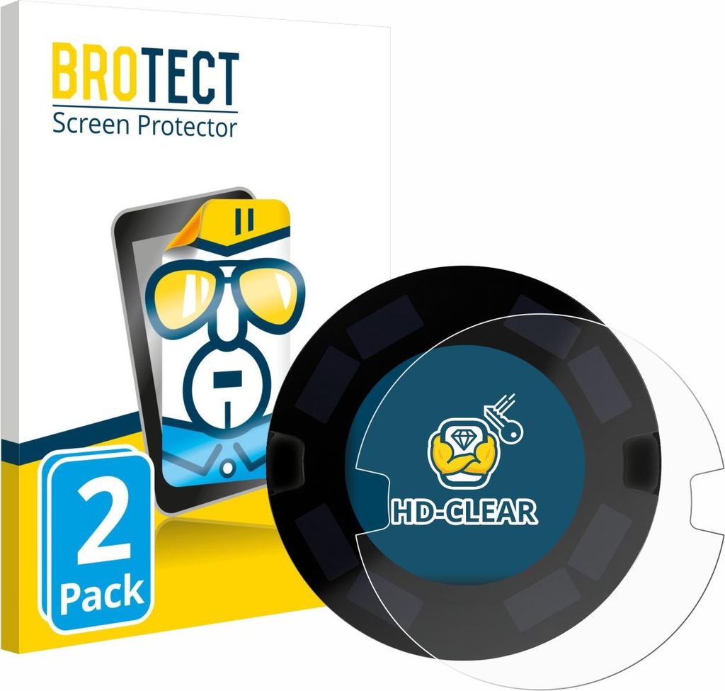 2x Für OOONO P-DISC NO3 Schutzfolie BROTECT Displayschutz Display Schutz Folie Klar Transparent