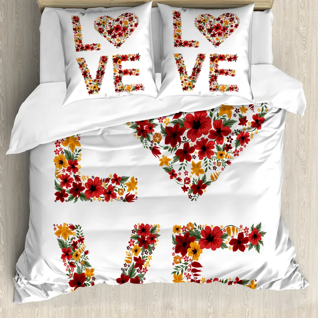 Set Letto ABAKUHAUS Fiori di Giardino 200x200cm - Design e Salute