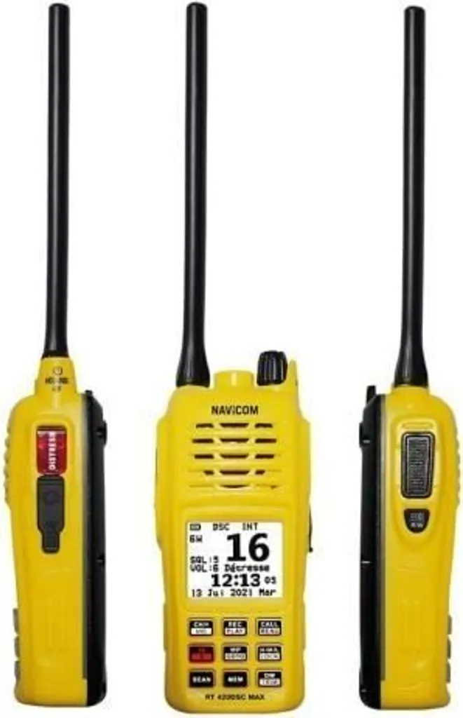 Radio Marine Navicom RT 420DSC Idéale pour Communication de Bord et Secours