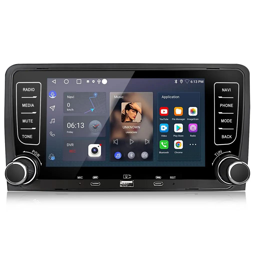 Autoradio DSP Audi A3 S3 RS3 8P Android 15 32-Band EQ CarPlay