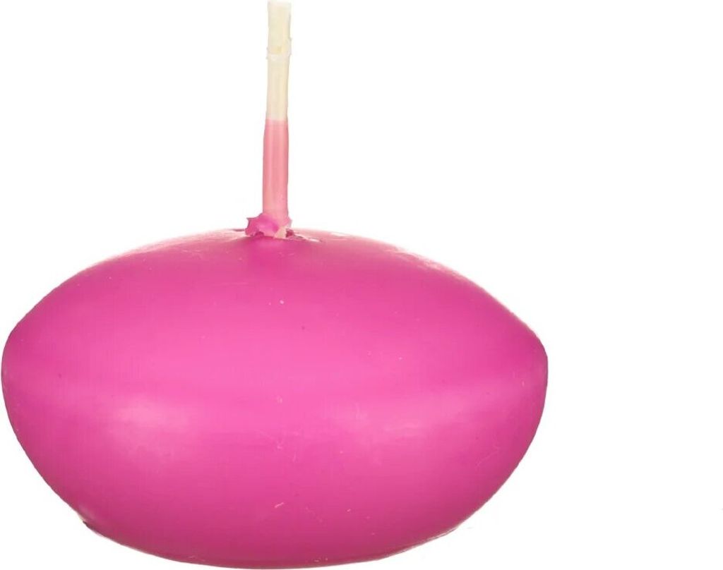 Schwimmkerze "Kreisel", 3er-Set Pink 37/49 mm