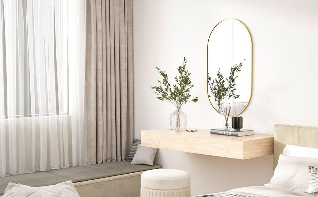 Specchio Ovale Da Parete 120x40 Cm Con Cornice In Metallo Spazzolato - Per Camera, Bagno, Soggiorno - Design Moderno