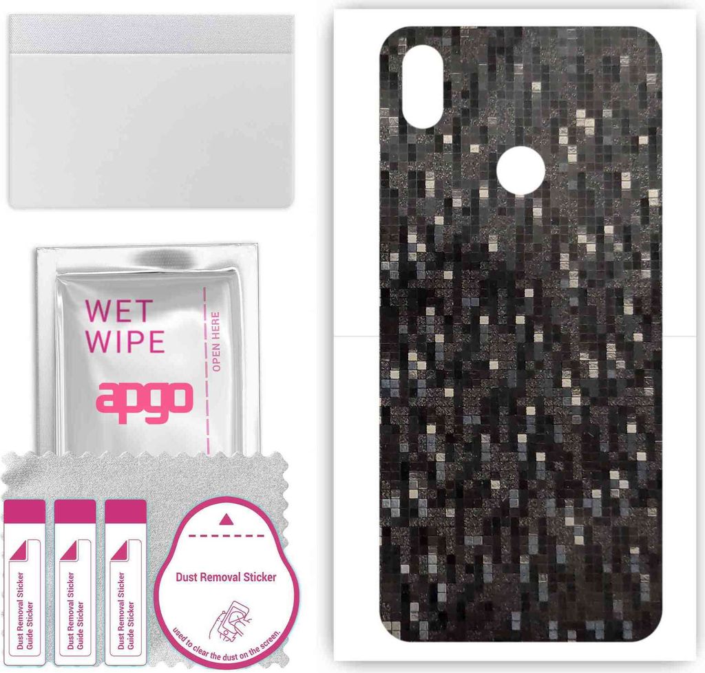 apgo Rückseite Schutzfolie, Skin, kompatibel mit HTC Wildfire E1 plus, Hinten Displayschutzfolie aus Vinylfolie, kratzfest, einfache Montage - Car...