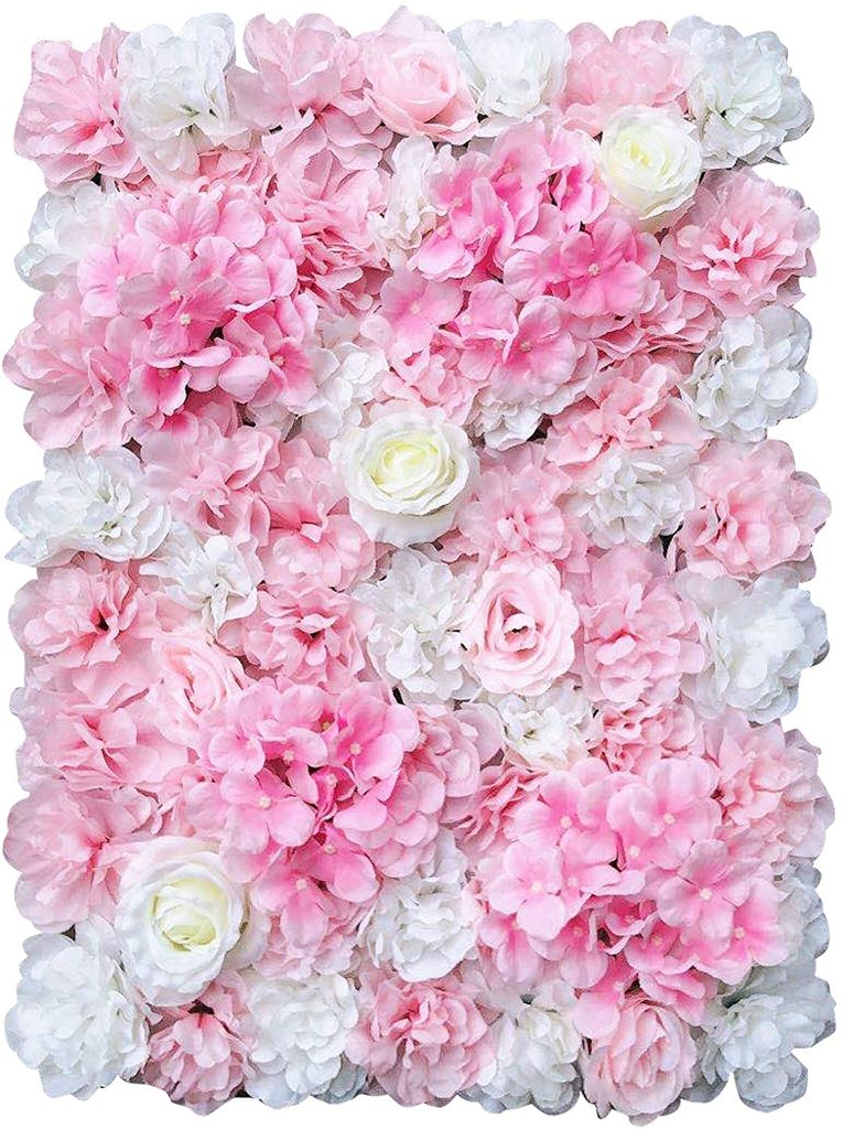 Kunstblumen Panel für Hochzeit Dekor 5 Stück Künstliche Rose Blumen Wand Säule 