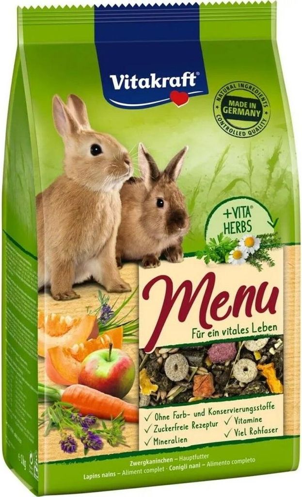 VITAKRAFT Menu Vital - karma dla królików - 3kg Zdjęcie produktu 