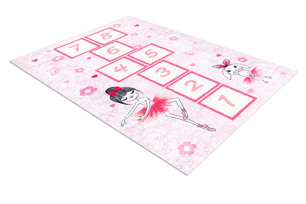 Tapis de lavage gonflable antidérapant rose pour éviter les chutes