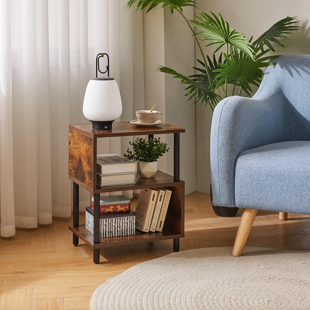 Table de nuit d'appoint pour chambre et salon : style rétro YD-TM152H
