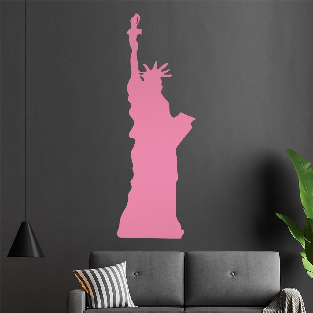 KIWISTAR Freiheitstatue - New York Liberty USA Wandtattoo in 6 Größen - Wandaufkleber Wall Sticker - Dekoration, Küche, Wohnzimmer, Schlafzimmer...
